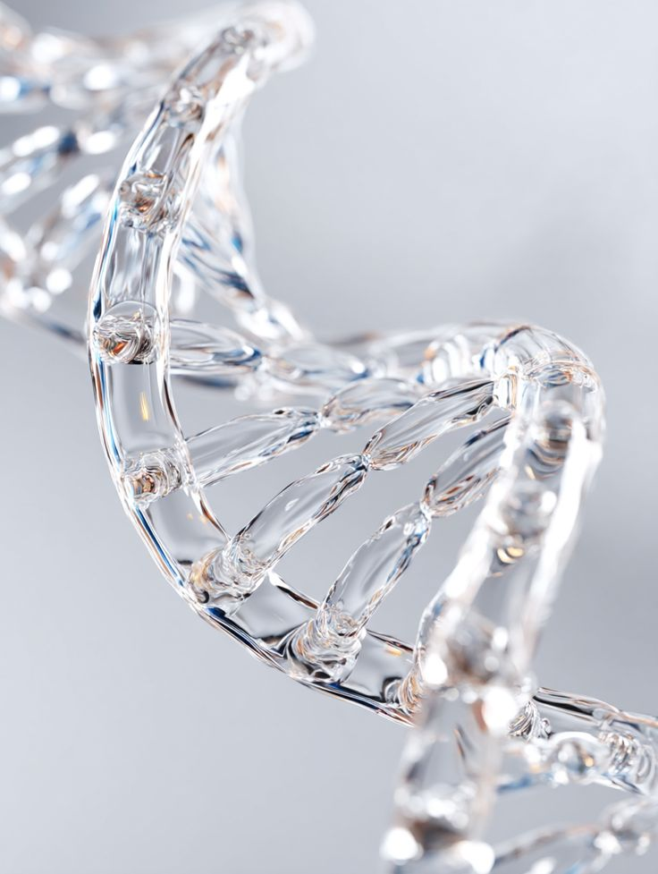 Estrutura de DNA em vidro